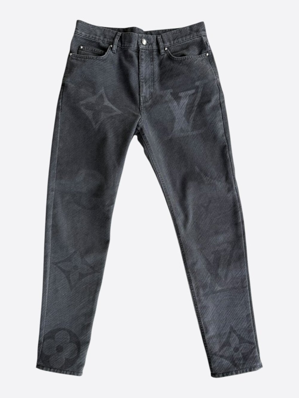 Louis Vuitton Black Giant Monogram Jeans